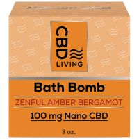 CBD Living - CBD Bath Bomb - Zenful Amber Bergamot